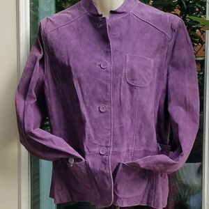 - St John's Bay Leather Jacket 2 pockets NWOT Sz Lg